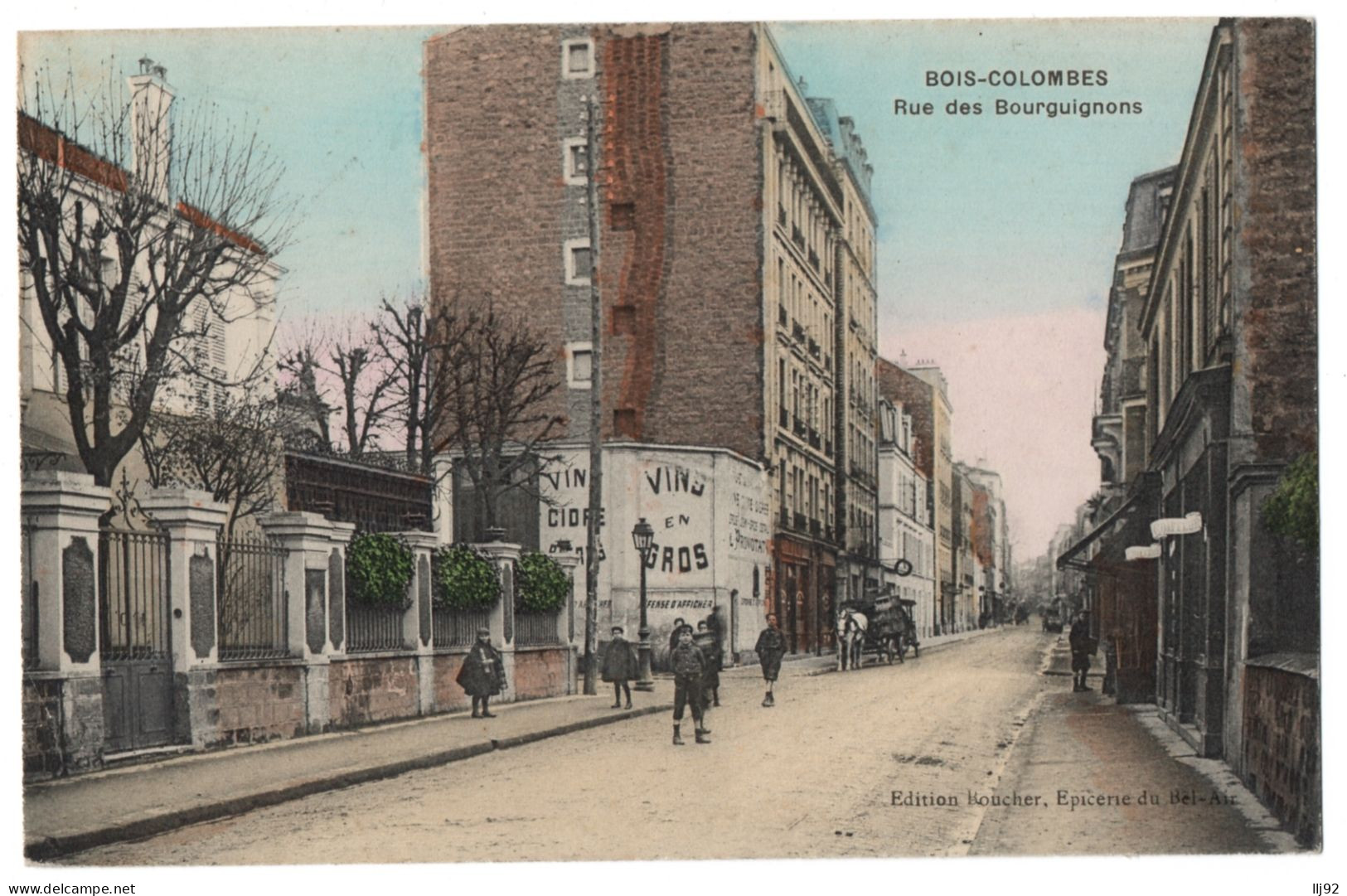 CPA 92 - BOIS-COLOMBES (Hauts De Seine) - Rue Des Bourguignons - Edition Boucher - Otros & Sin Clasificación