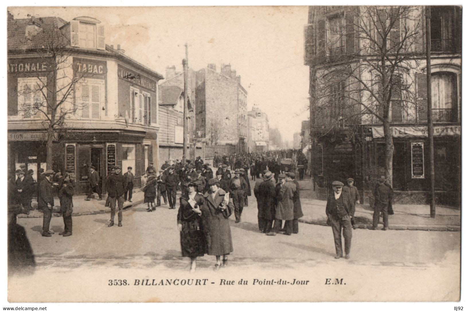 CPA 92 - BILLANCOURT (Hauts De Seine) - 3538. Rue Du Point-du-Jour - E. M. - Boulogne Billancourt