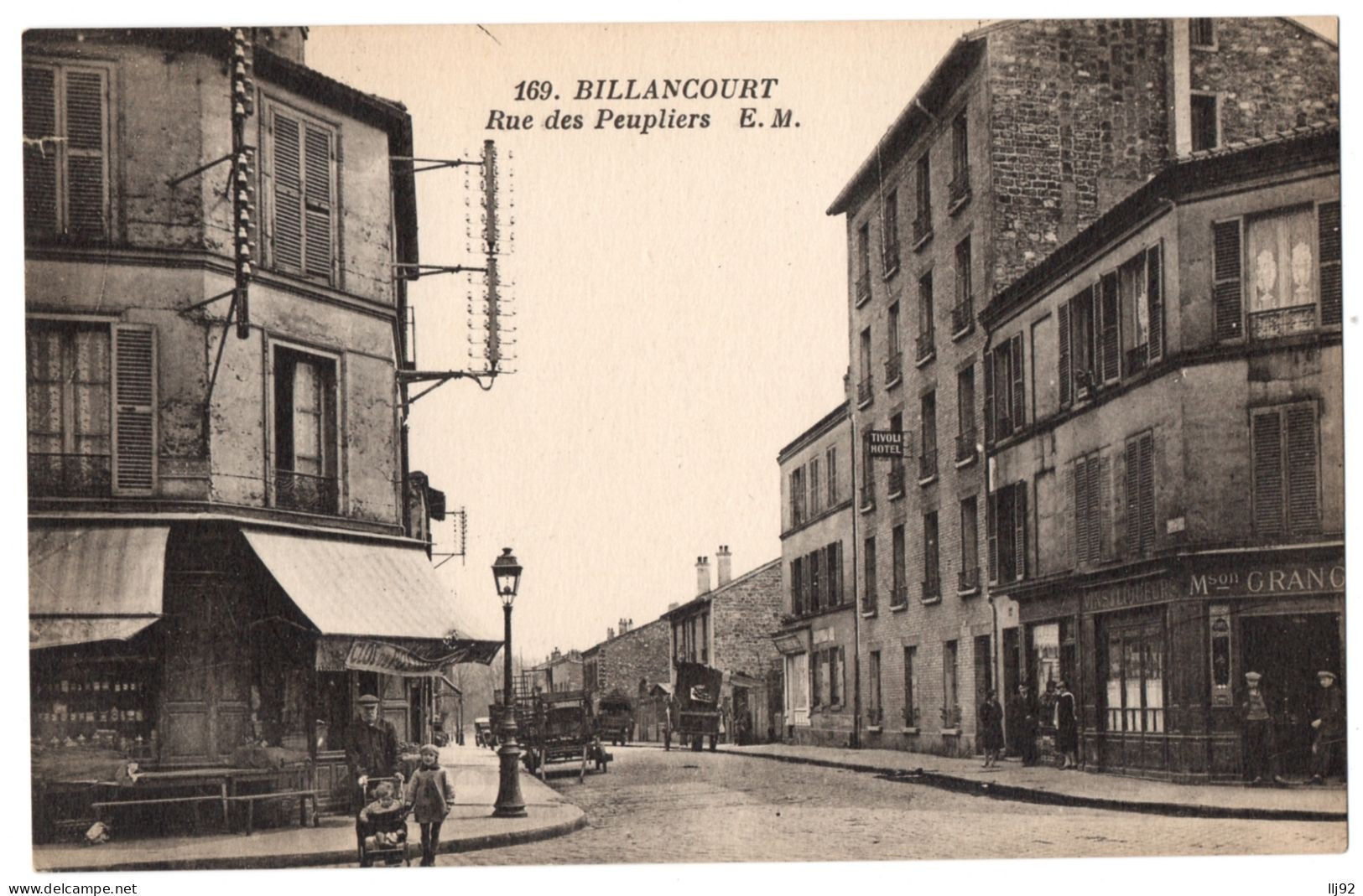 CPA 92 - BILLANCOURT (Hauts De Seine) - 169. Rue Des Peupliers - E. M. - Boulogne Billancourt