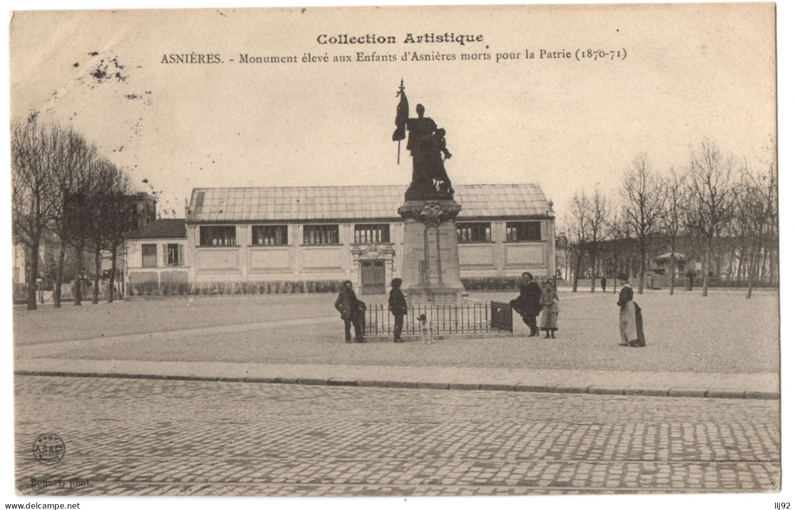 CPA 92 - ASNIERES SUR SEINE (Hauts De Seine) - Monument élevé Aux Enfants D'Asnières Morts Pour La France (1870-71) - Asnieres Sur Seine