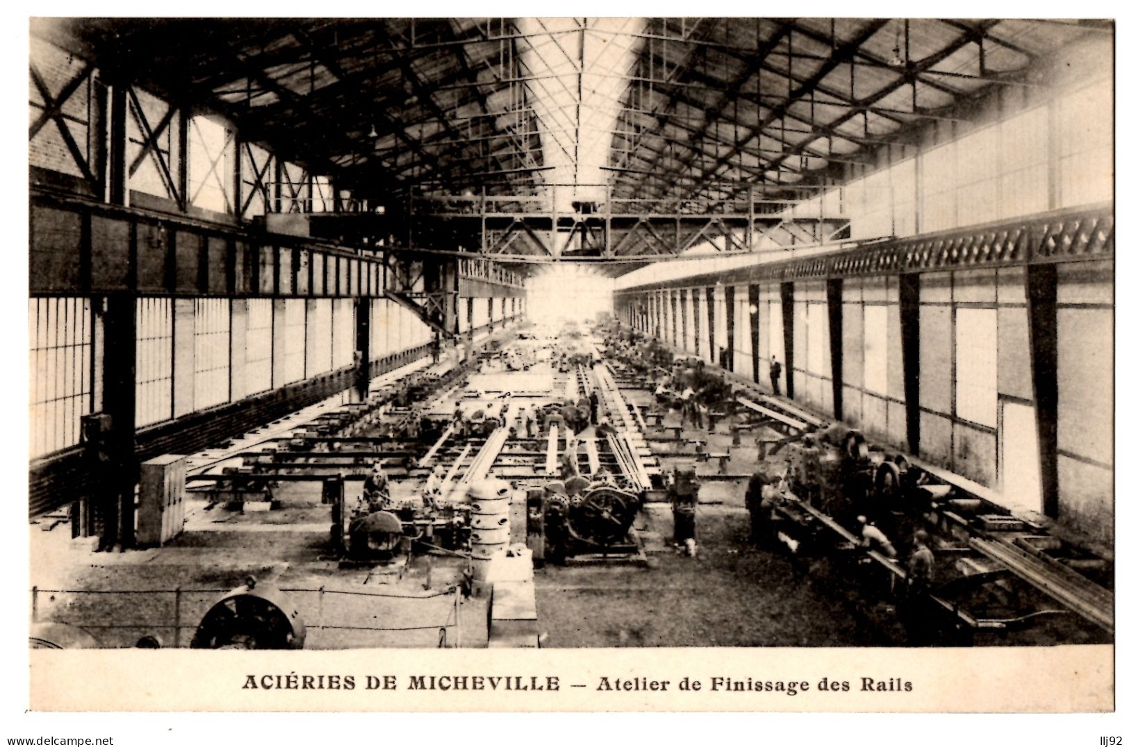 CPA 54 - VILLERUPT (Meurthe Et Moselle) - Aciéries De MICHEVILLE - Atelier De Finissage Des Rails - Industry