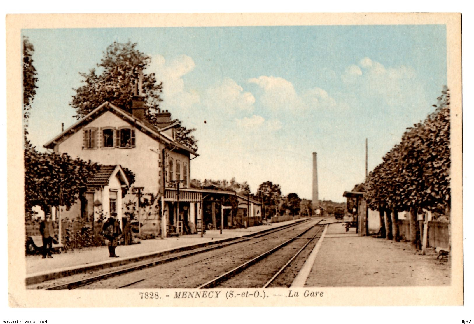 CPA 91 - MENNECY (Essonne) - 7828. La Gare - Delboy - Stazioni Senza Treni