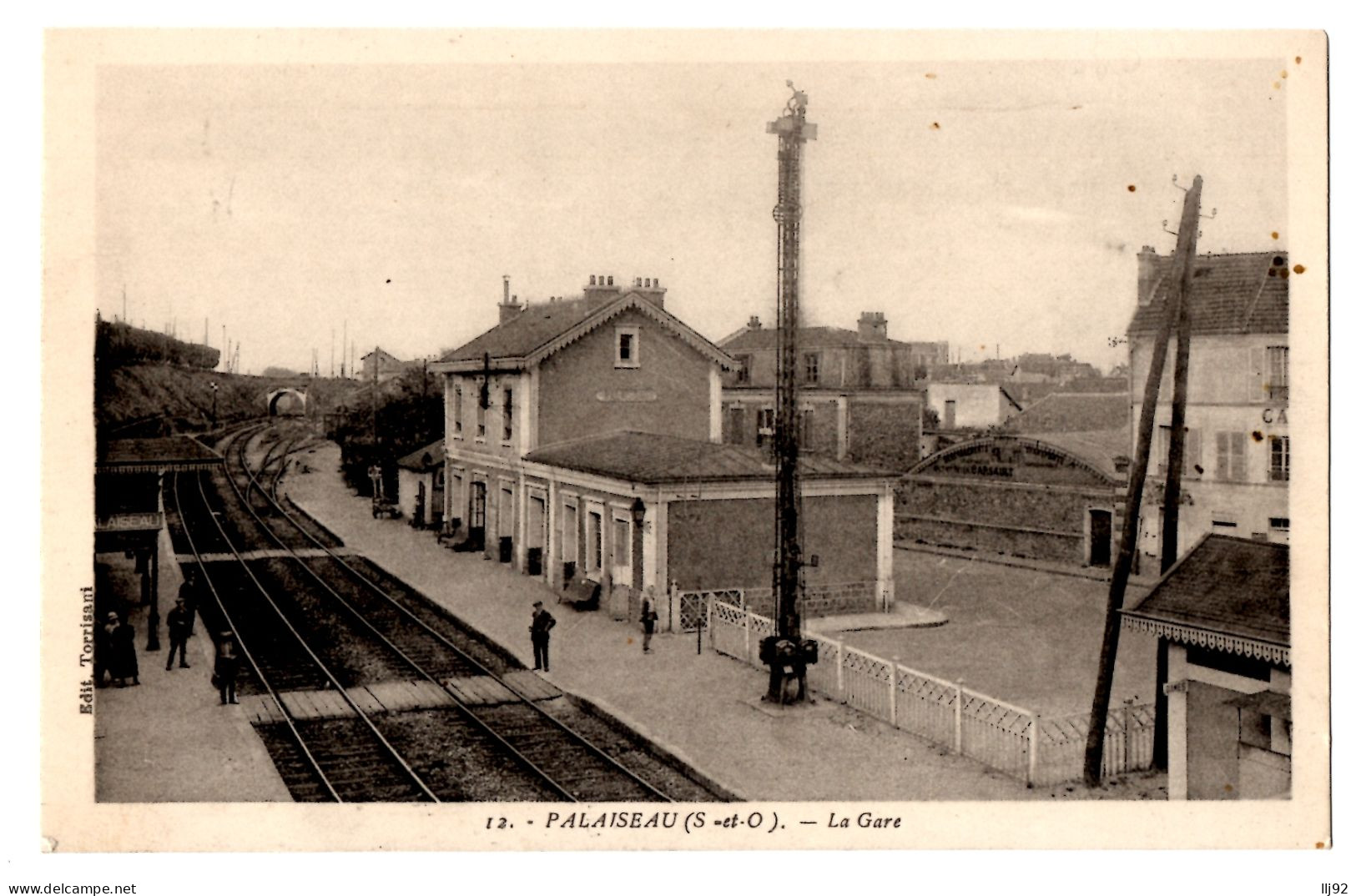 CPA 91 - PALAISEAU (Essonne) - 12. La Gare - Ed. Torrisani - Gares - Sans Trains