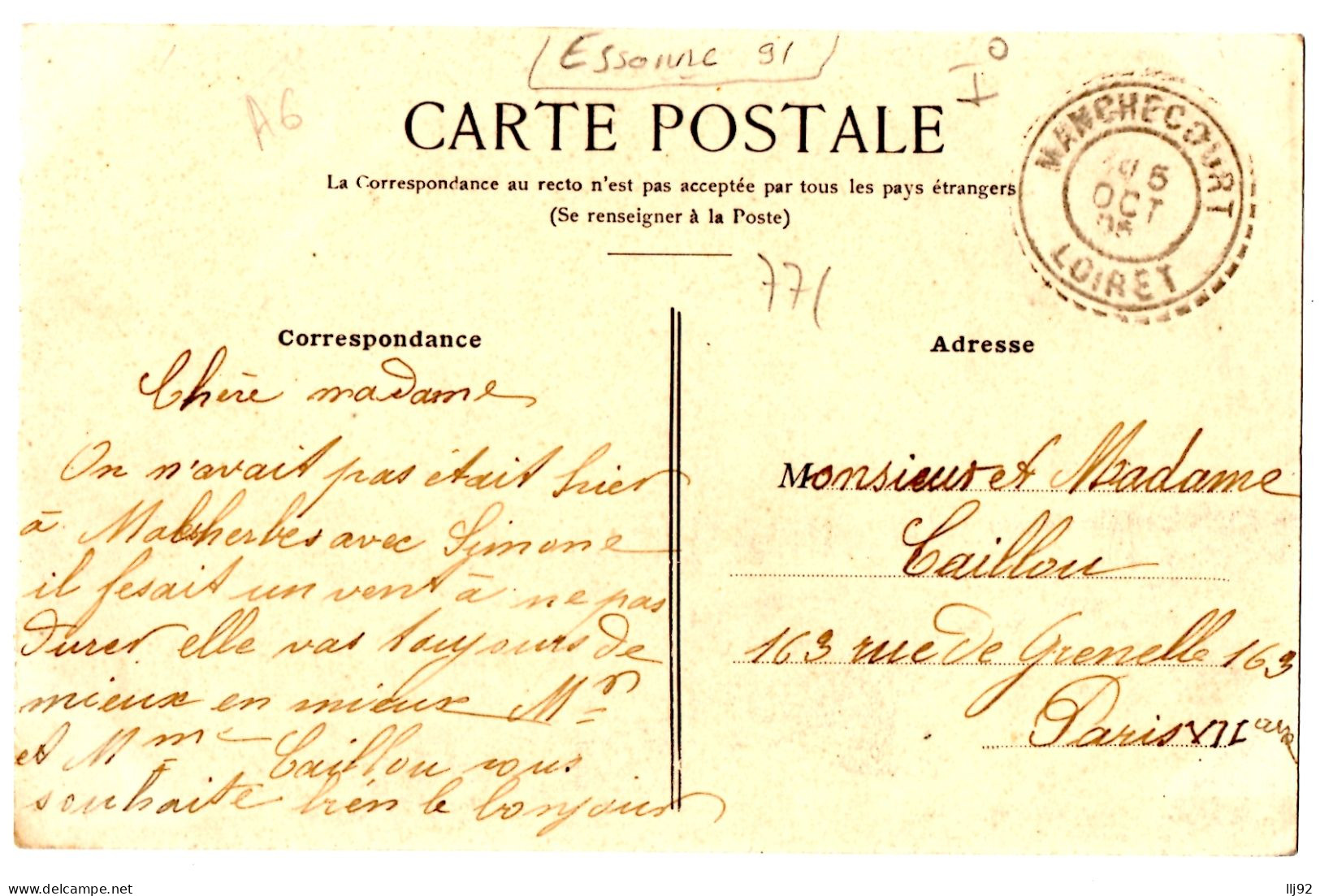 CPA 91 - BUNO-BONNEVAUX (Essonne) - 41. La Halte Du Chemin De Fer - Coll. J. Fejard - Stazioni Con Treni