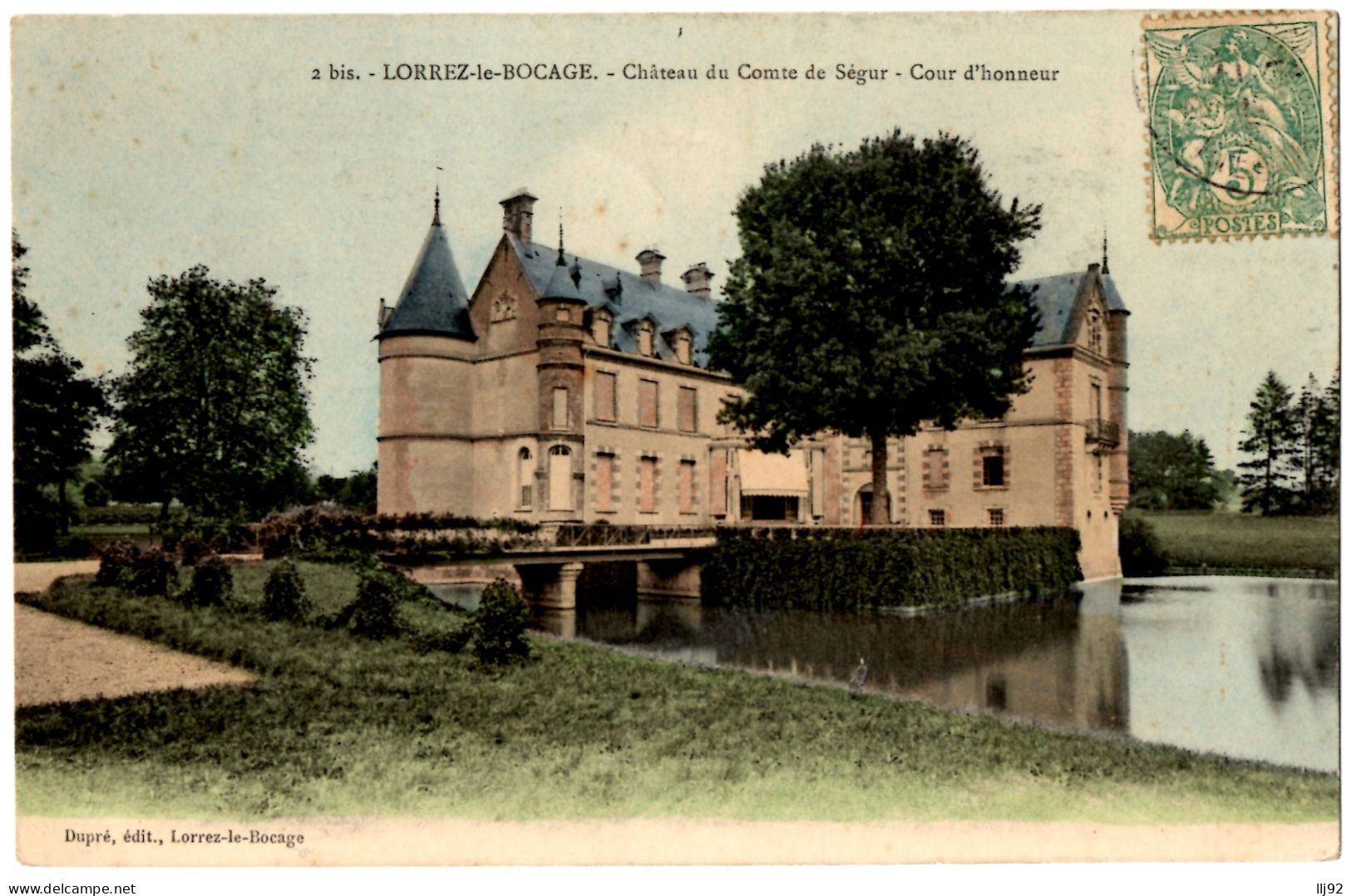 CPA 77 - LORREZ LE BOCAGE (Seine Et Marne) - 2bis. Château Du Comte De Ségur. Cour D'honneur - Ed. Dupré - Lorrez Le Bocage Preaux