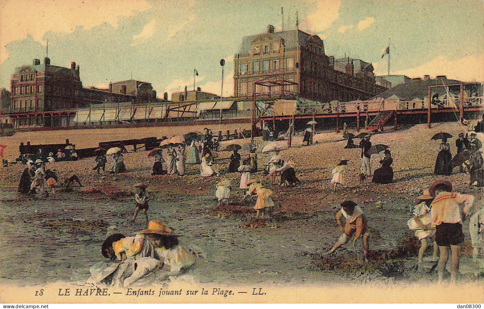 76 LE HAVRE ENFANTS JOUANT SUR LA PLAGE - Ohne Zuordnung