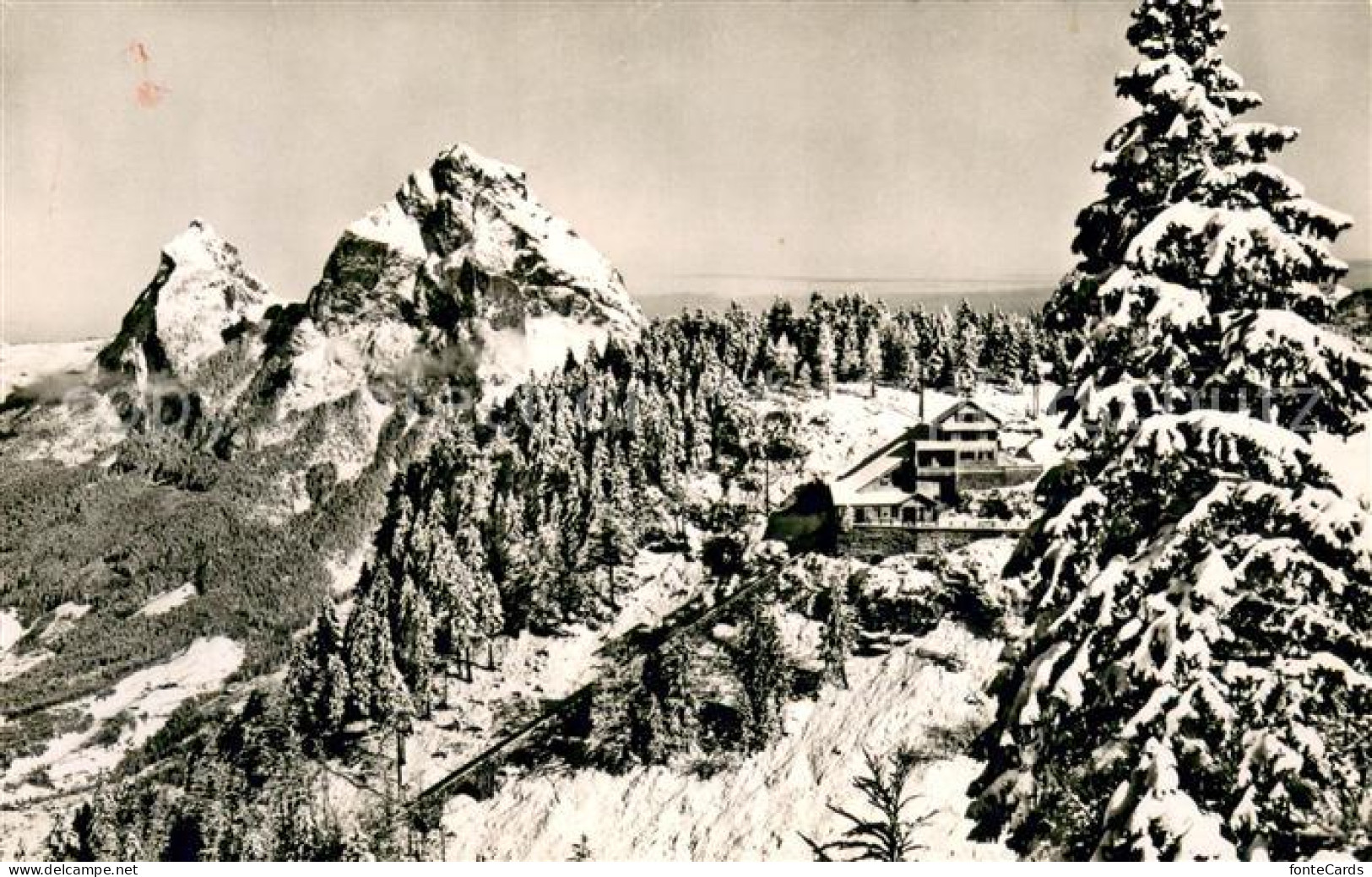 13708690 Schwyz SZ Drahtseilbahn Schwyz Stoos Bergstation Wintersportplatz Alpen - Sonstige & Ohne Zuordnung