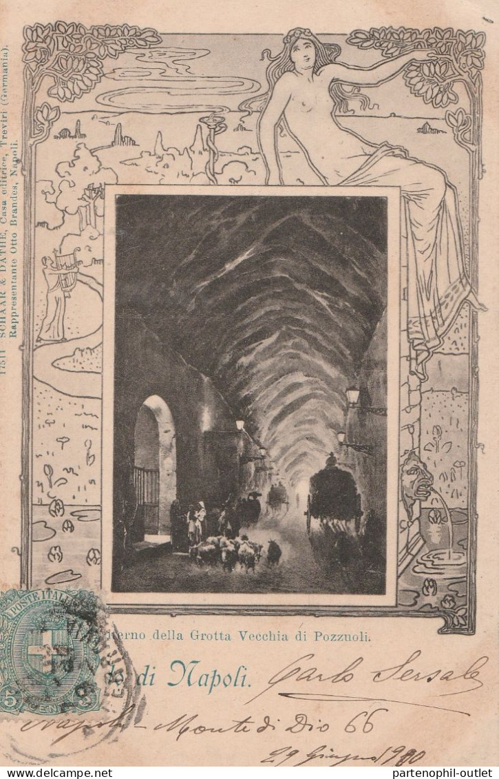 Cartolina - Postcard /   Viaggiata /  Napoli - Interno Della Vecchia Grotta Di Pozzuoli. - Napoli (Neapel)