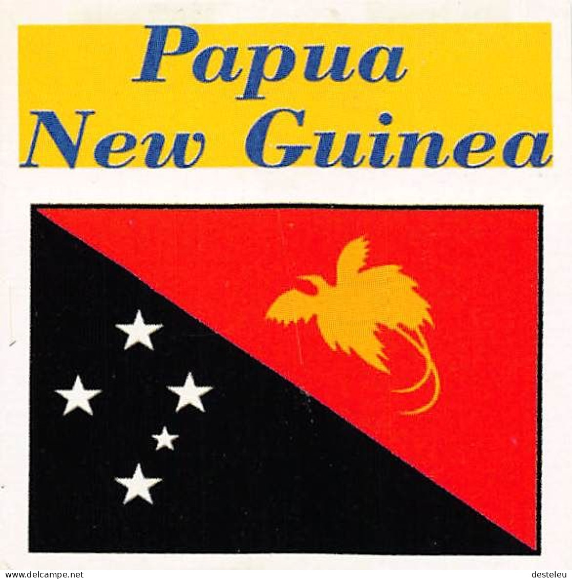 Flag Chromo -  Papua New Guinea - 5 X 5 Cm - Otros & Sin Clasificación