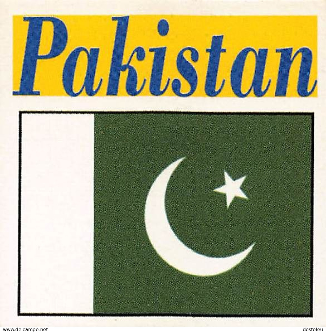 Flag Chromo -  Pakistan - 5 X 5 Cm - Otros & Sin Clasificación