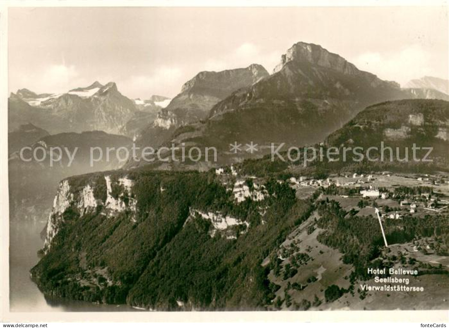 13707712 Seelisberg UR Hotel Bellevue Vierwaldstaettersee Alpenpanorama Seelisbe - Autres & Non Classés