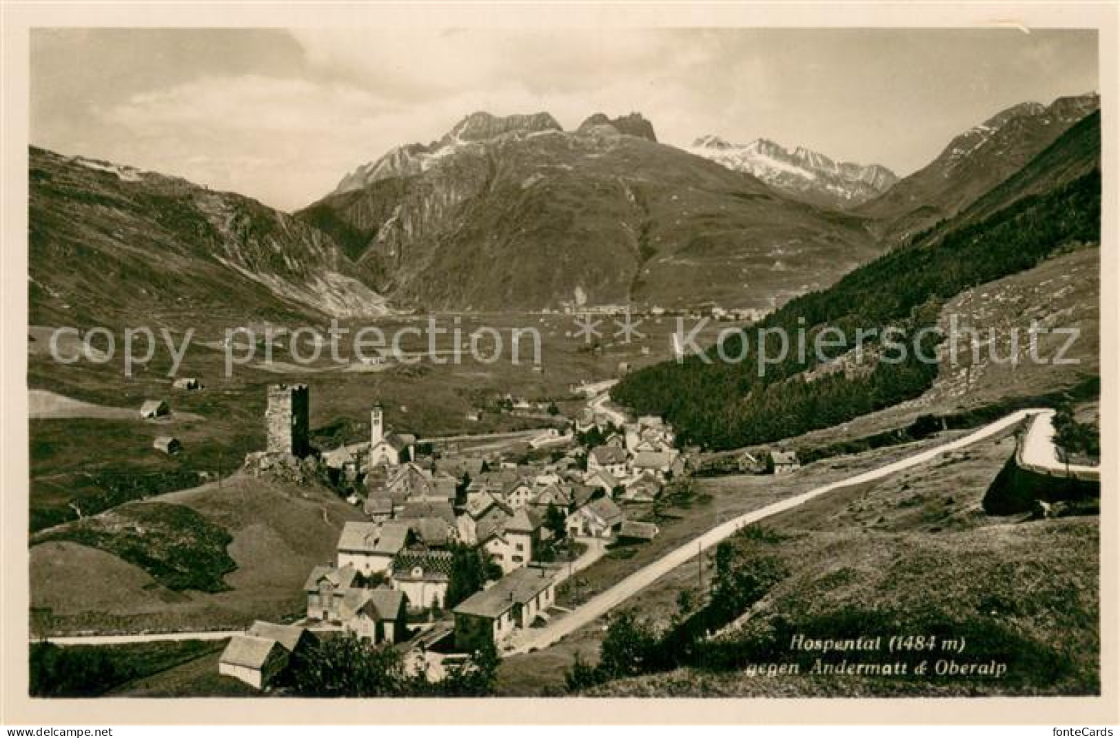 13707331 Hospental Gegen Andermatt Und Oberalp Alpenpanorama Hospental - Autres & Non Classés