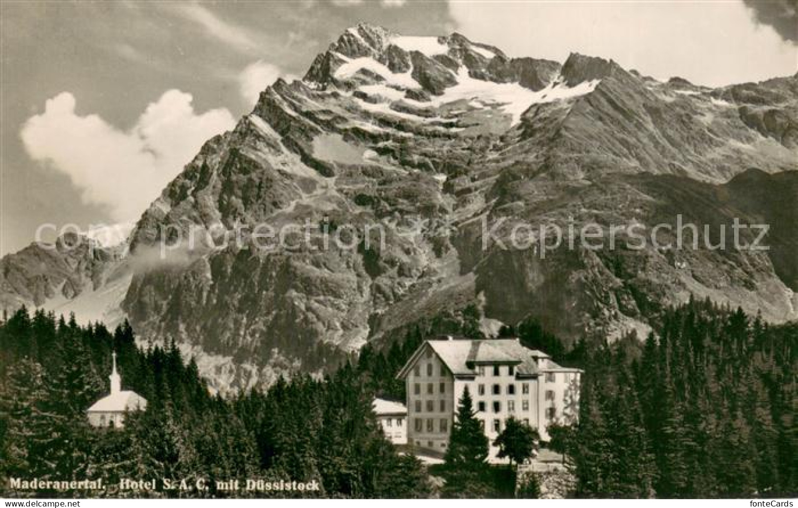 13707052 Maderanertal Hotel SAC Mit Duessistock Glarner Alpen Maderanertal - Otros & Sin Clasificación