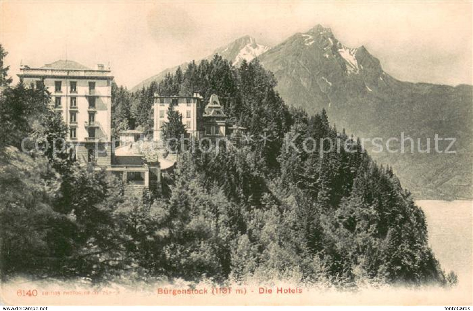 13707028 Buergenstock Hotels Blick Auf Viewaldstaettersee Alpen Buergenstock - Autres & Non Classés