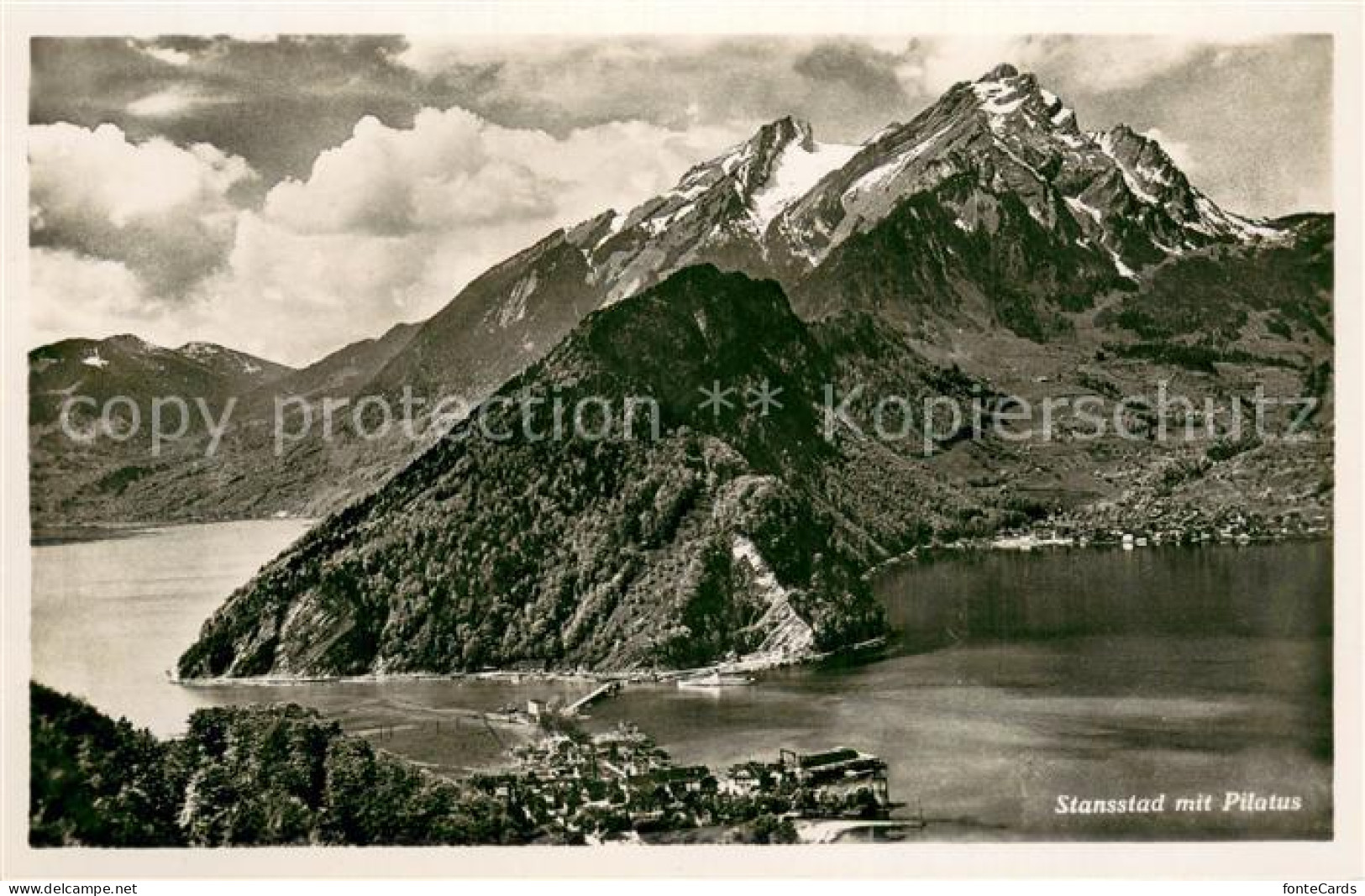 13707014 Stansstad Panorama Blick Ueber Den Vierwaldstaettersee Zum Pilatus Stan - Autres & Non Classés