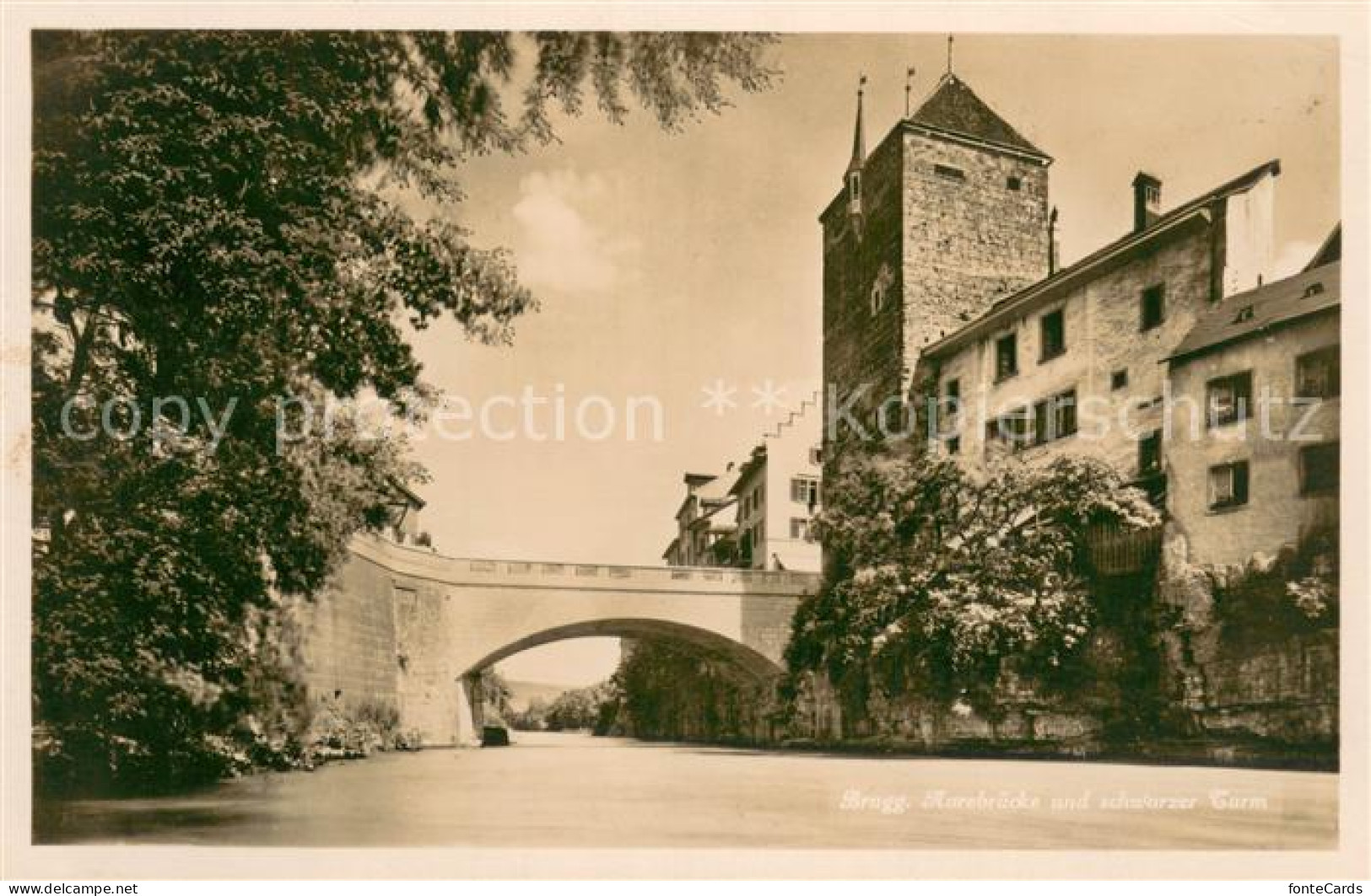 13707010 Brugg AG Aarebruecke Und Schwarzer Turm Altstadt Brugg AG - Autres & Non Classés