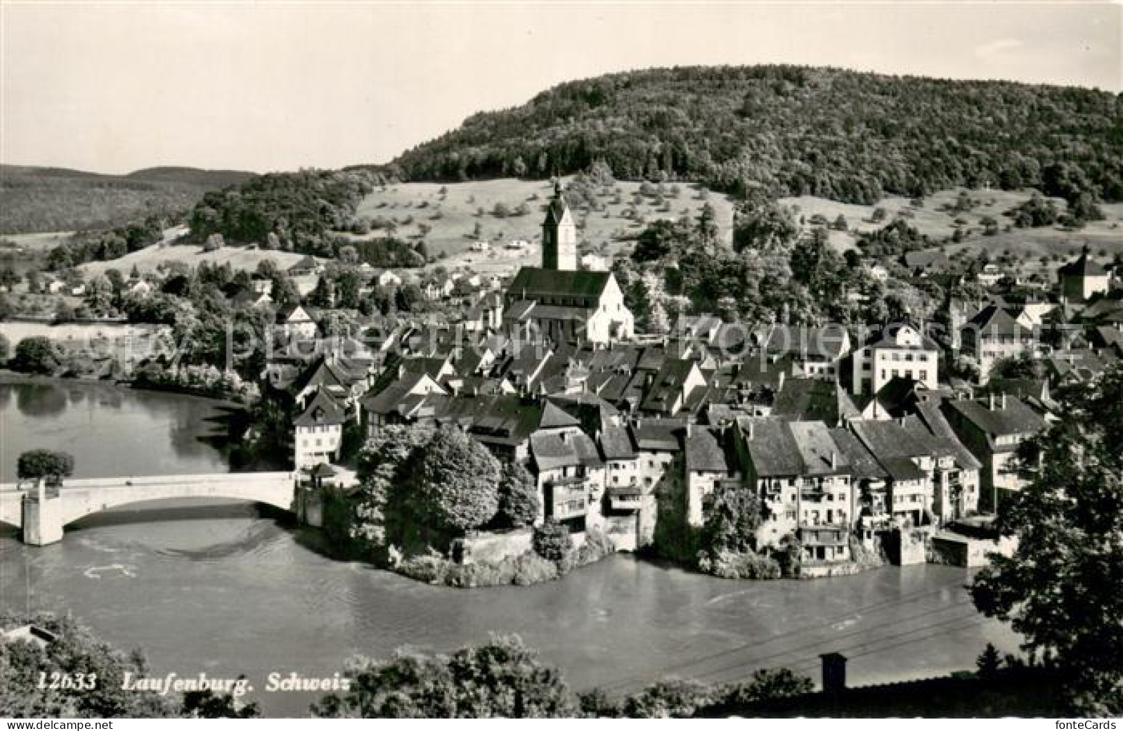 13707008 Laufenburg AG Stadtpanorama Blick Ueber Den Rhein Laufenburg AG - Sonstige & Ohne Zuordnung