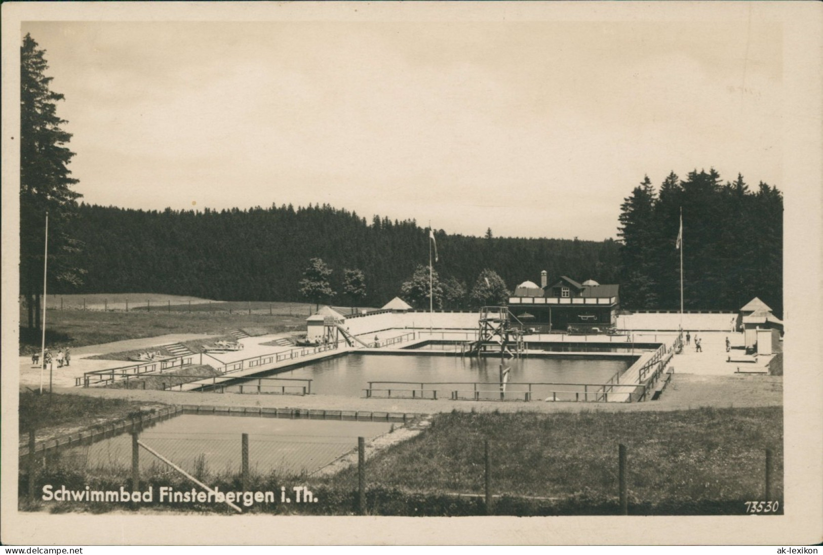 Finsterbergen-Friedrichroda Schwimmbad Höhenluftkurort Thüringen 1930 - Friedrichroda