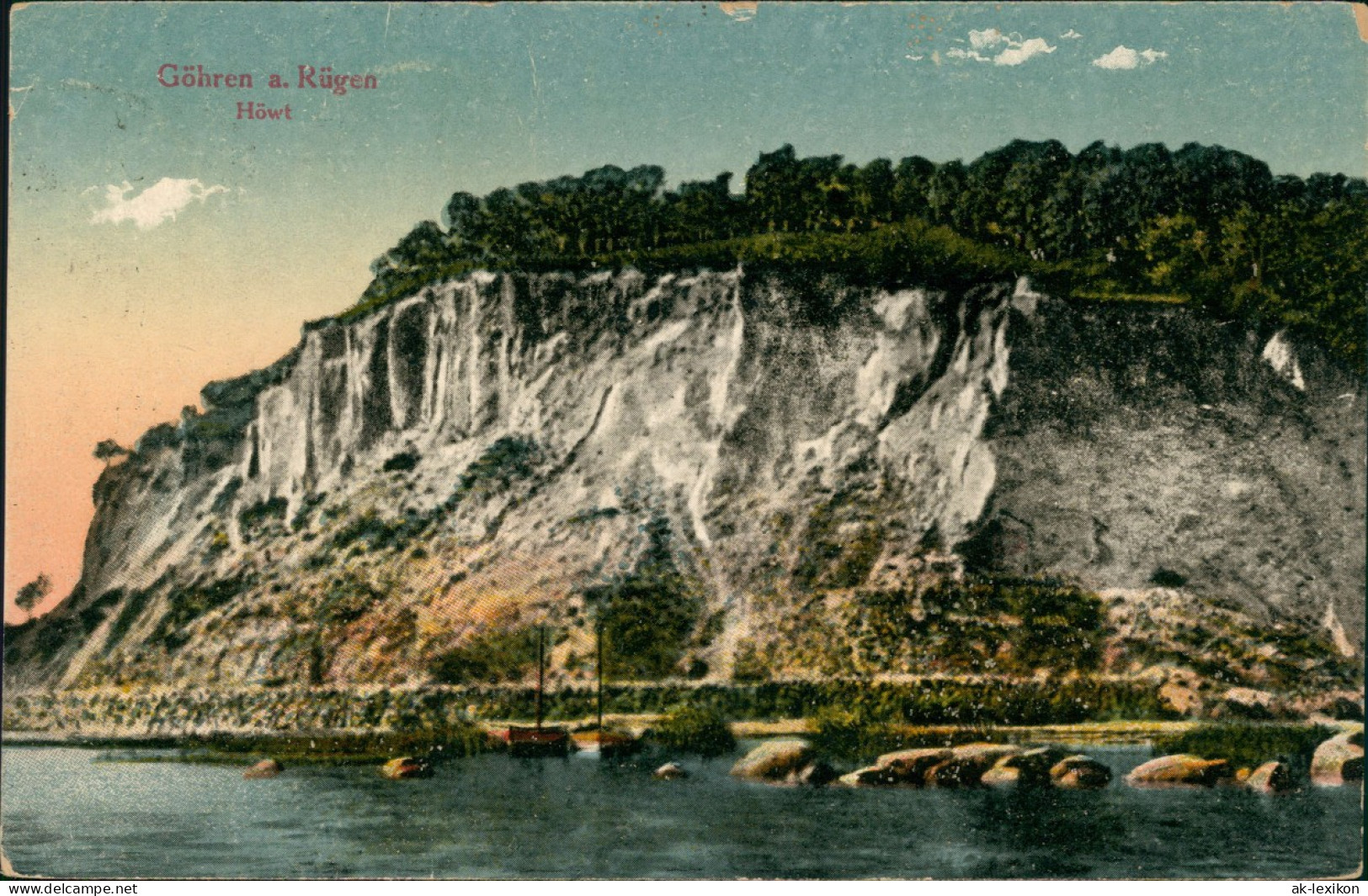 Ansichtskarte Göhren (Rügen) Panorama-Ansicht, Felsen, Höwt 1925 - Göhren