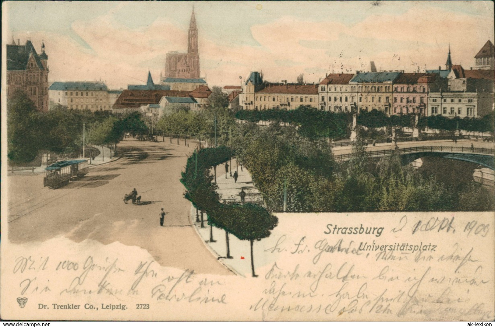 CPA Straßburg Strasbourg Universitätsplatz 1903 - Strasbourg