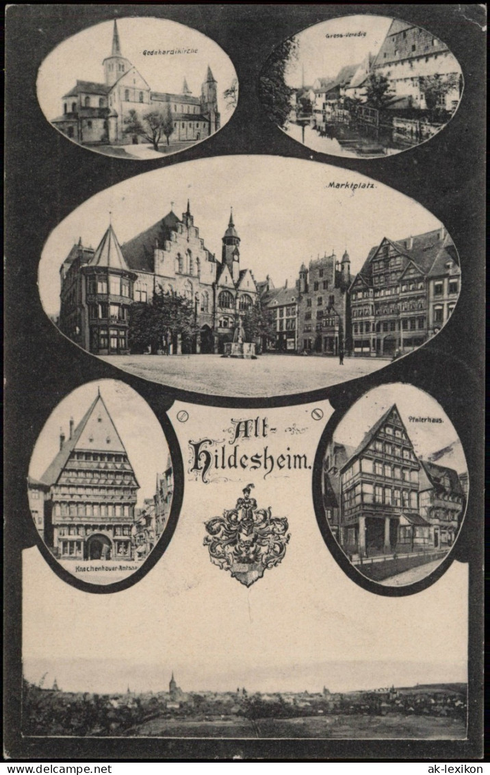 Ansichtskarte Hildesheim MB Stadt, Markt, Gross-Venedig 1906 - Hildesheim