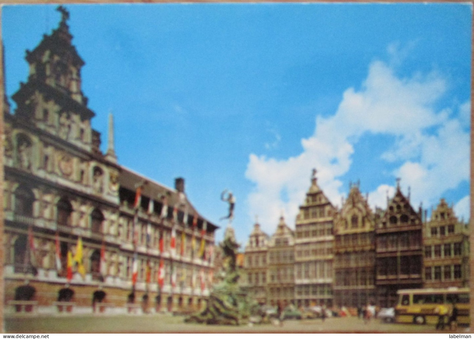 BELGIUM BELGIQUE ANTWERPEN ANVERS TOWN HALL PLACE POSTCARD CARTE POSTALE ANSICHTSKARTE CARTOLINA POSTKARTE CARD KARTE - Antwerpen