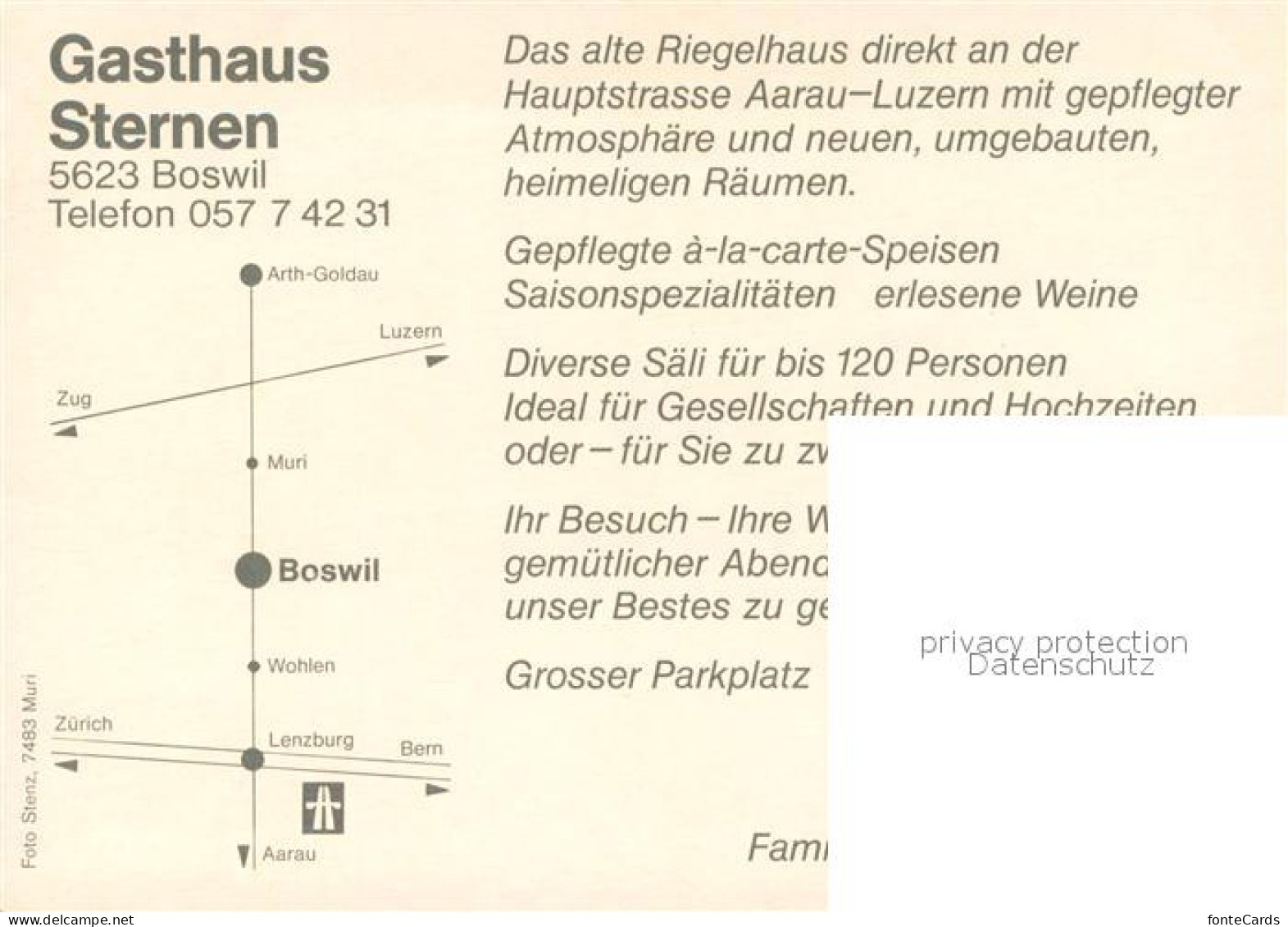 13705728 Boswil Gasthaus Sternen Altes Riegelhaus Fachwerkhaus Boswil - Sonstige & Ohne Zuordnung