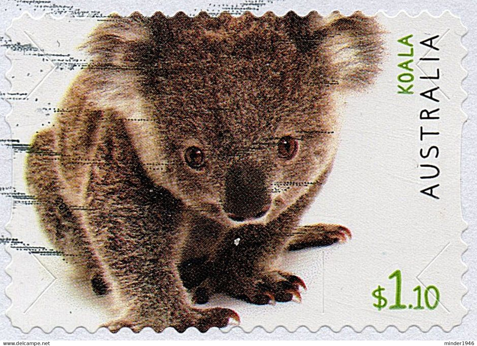 AUSTRALIA 2019 $1.10 Multicoloured, Australian Fauna-Koala Self Adhesive Die Cut SG5180 FU - Usados