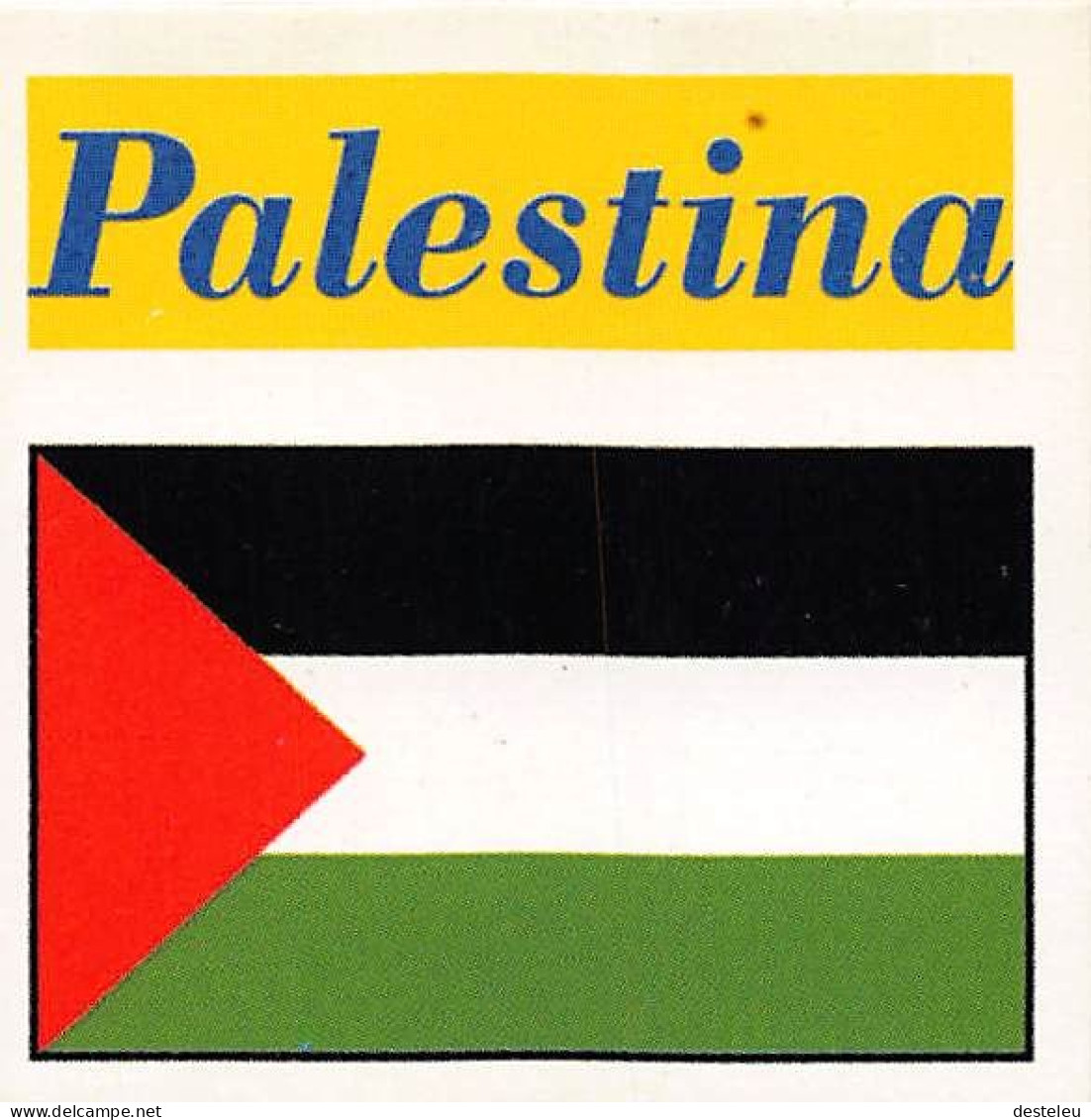 Flag Chromo -  Palestina - 5 X 5 Cm - Altri & Non Classificati
