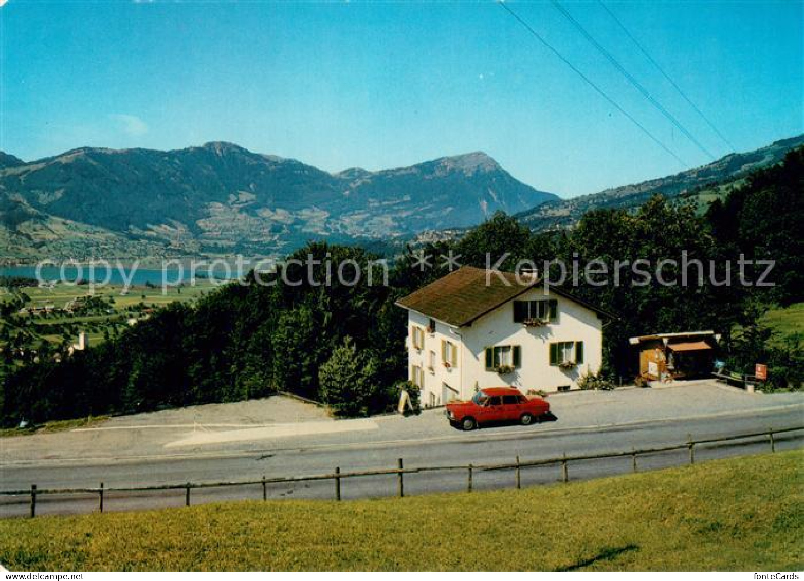 13703742 Steinen SZ Gaestehaus Pension Kiosk Route Schwyz Sattel Alpen Steinen S - Other & Unclassified