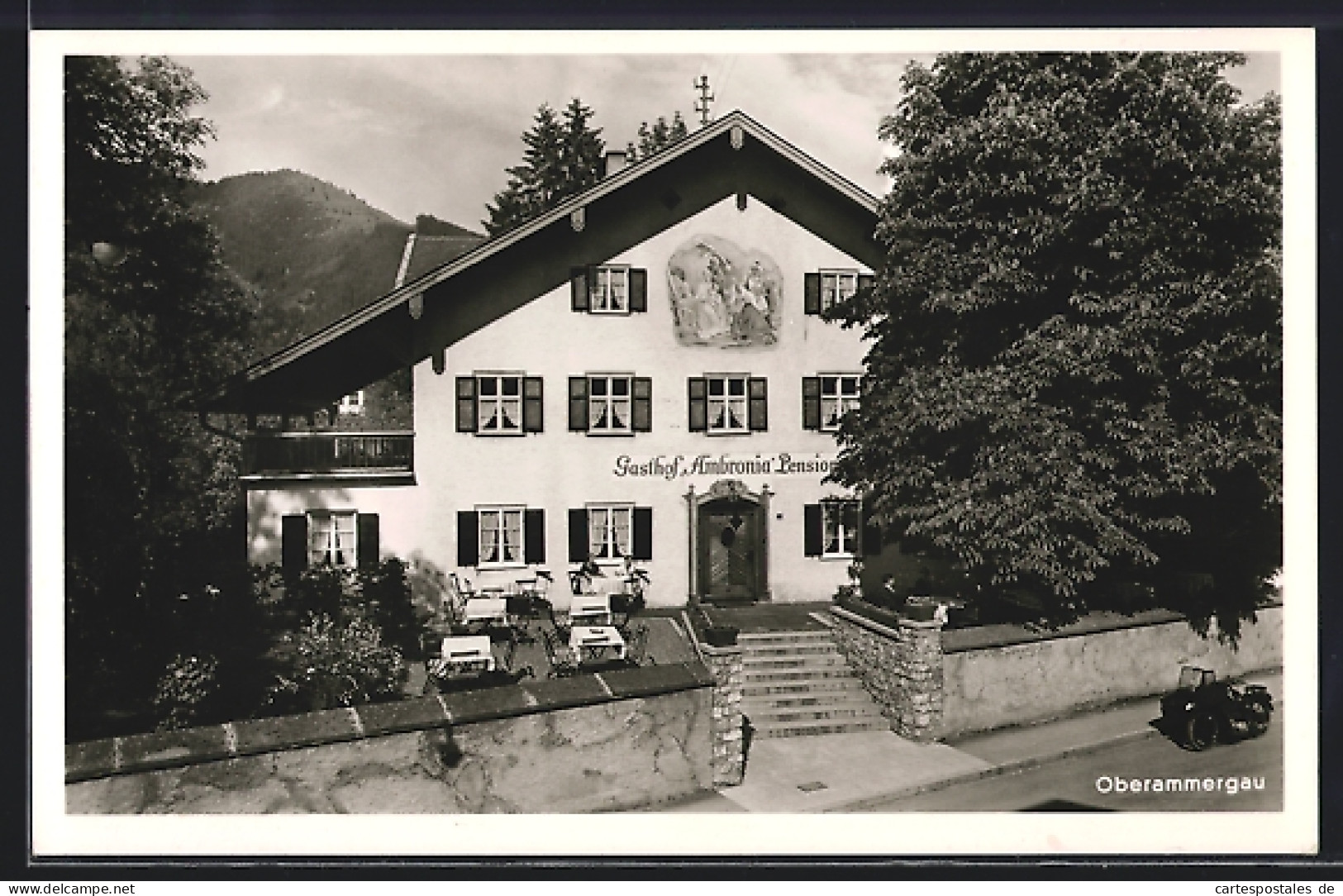 AK Oberammergau, Gasthof & Pension Ambronia  - Oberammergau
