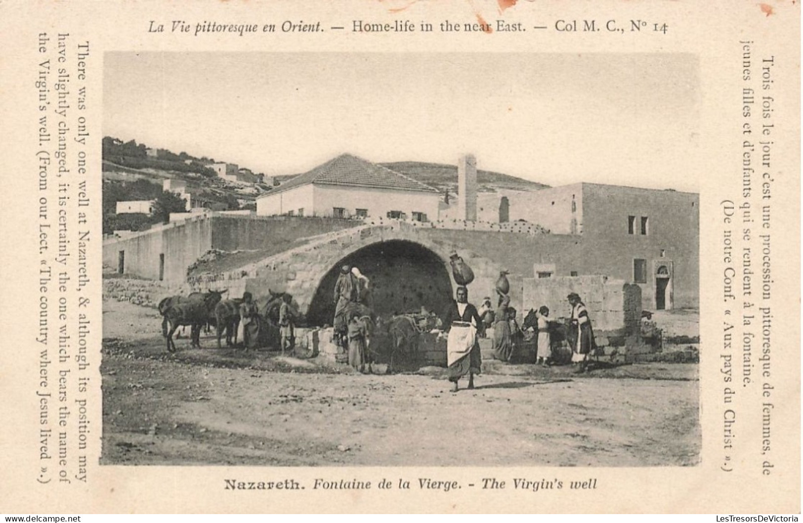 ISRAEL - Nazareth - Fontaine De La Vierge - The Virgin's Well - Animé - Carte Postale Ancienne - Israël