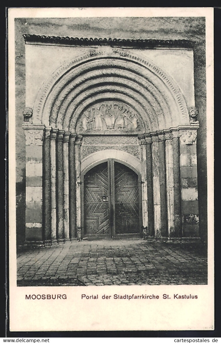 AK Moosburg, Portal Der Stadtpfarrkirche St. Kastulus  - Moosburg