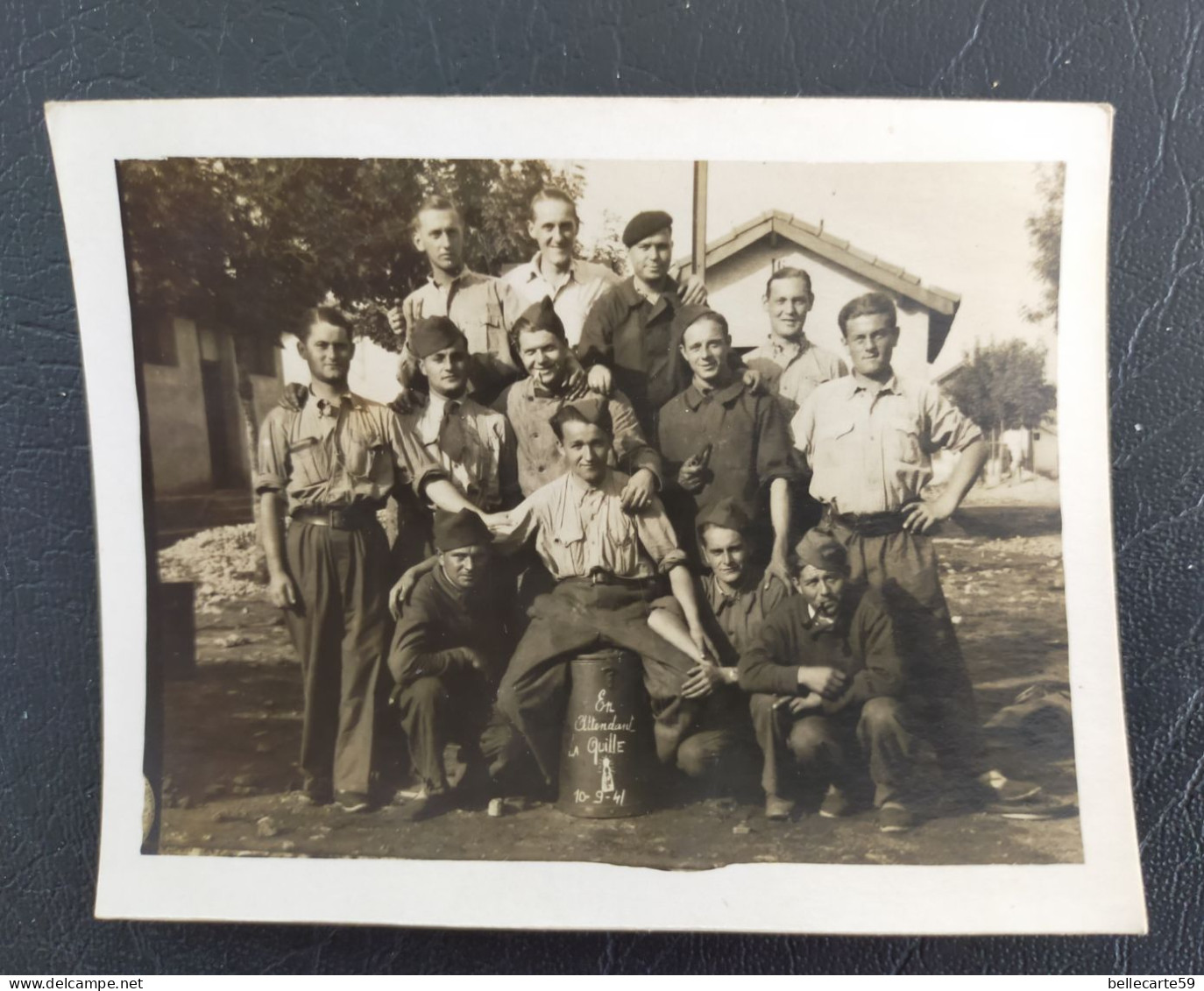 Photo Ancienne Militaire Soldat Larzac 1941 - War, Military