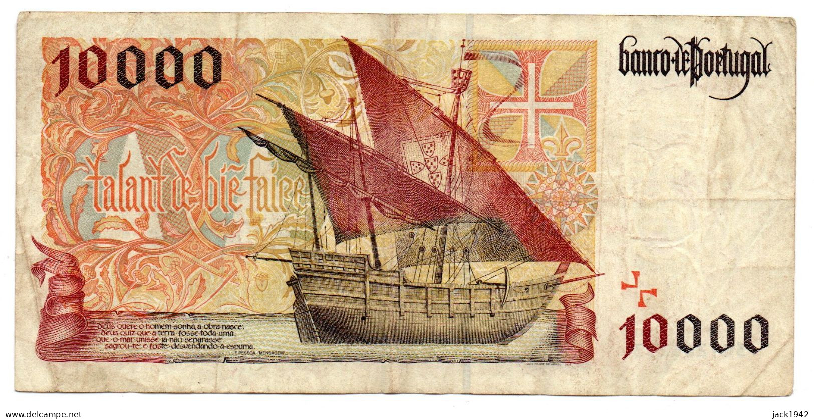 Billet De 10000 Escudos Note - Mai 1996 - B - Portugal