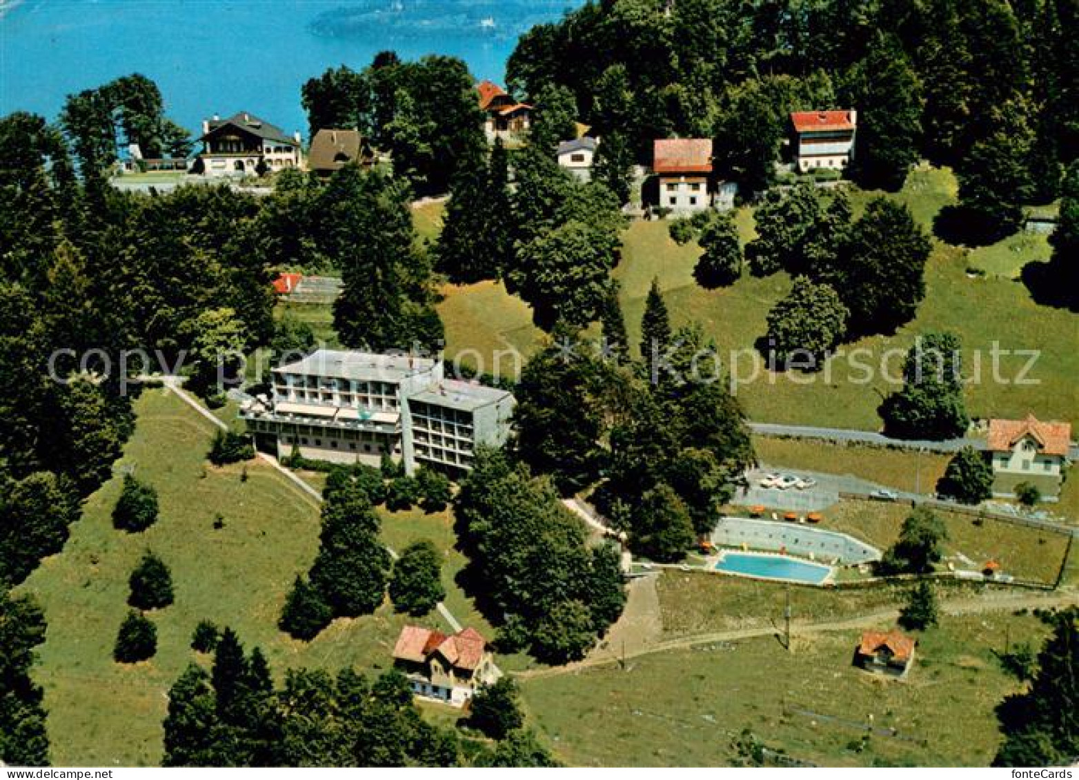 13701758 Buergenstock Vierwaldstaettersee Hotel Waldheimmit Schwimmbad Fliegerau - Other & Unclassified