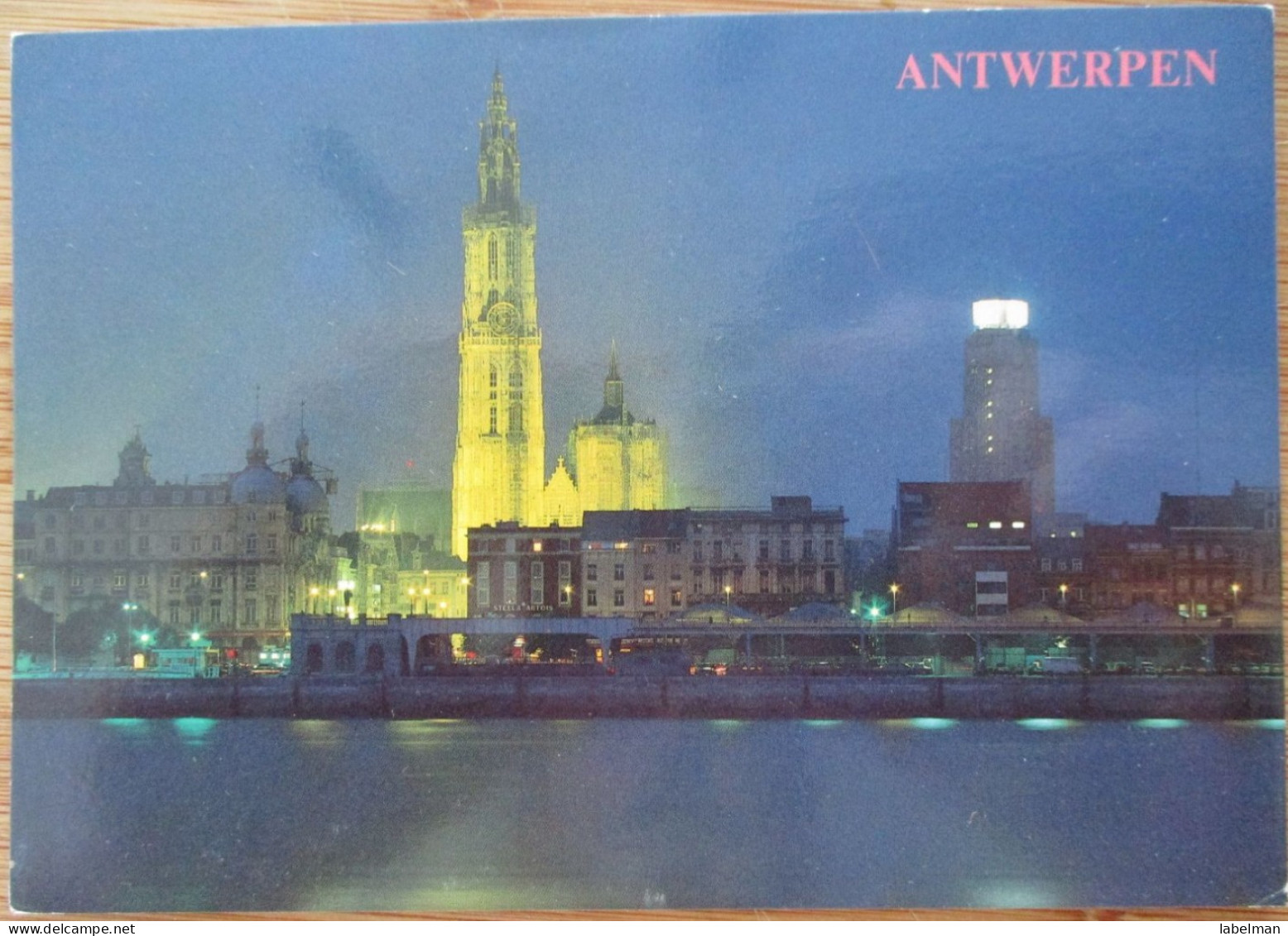 BELGIUM BELGIQUE ANTWERPEN ANVERS NIGHT PANORAMA POSTCARD CARTE POSTALE ANSICHTSKARTE CARTOLINA POSTKARTE CARD KARTE - Antwerpen