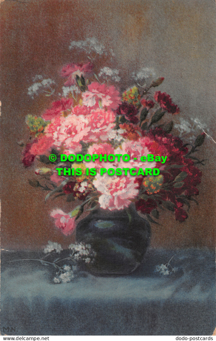 R516025 Flowers In Vase. Meissner And Buch. Serie 2626 - Mondo