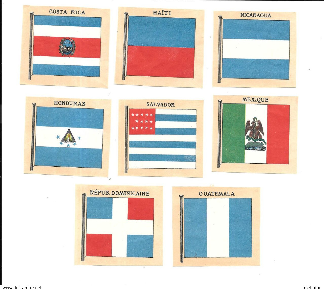 KB2241 - VIGNETTES MAURY DRAPEAUX - REP DOMINICAINE - COSTA RICA - MEXIQUE - HONDURAS - HAITI - GUATEMALA - NICARAGUA - Other & Unclassified