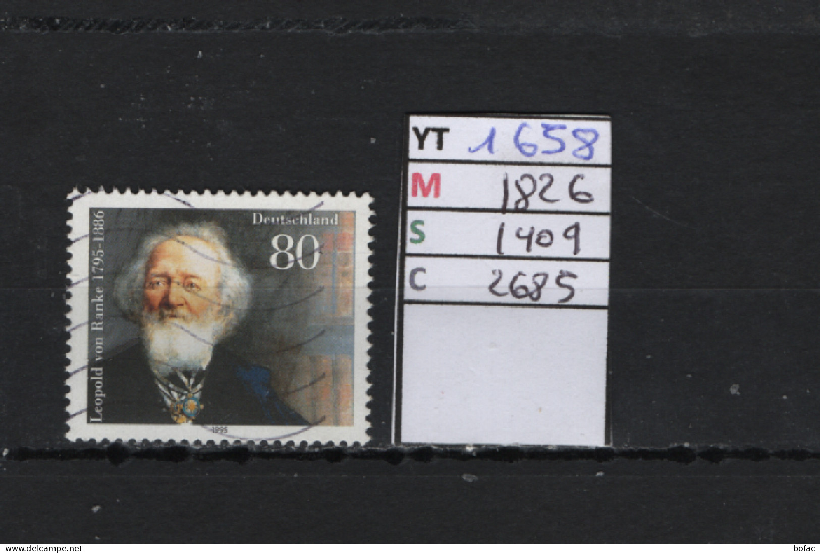 PRIX F. Obl 1658 YT 1826 MIC 1909 SCO 2685 GIB Léopold Von Ranke 1995 75/12 - Used Stamps