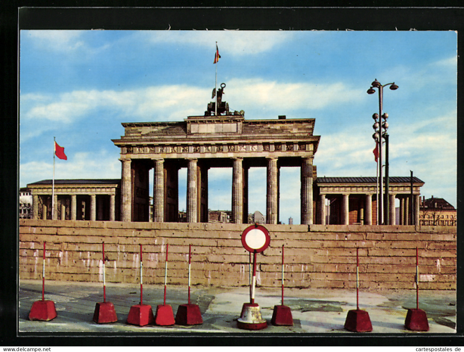 AK Berlin, Blick Auf Das Brandenburger Tor Nach Dem 13. August 1961, Blick über Die Grenze, Berliner Mauer  - Dogana