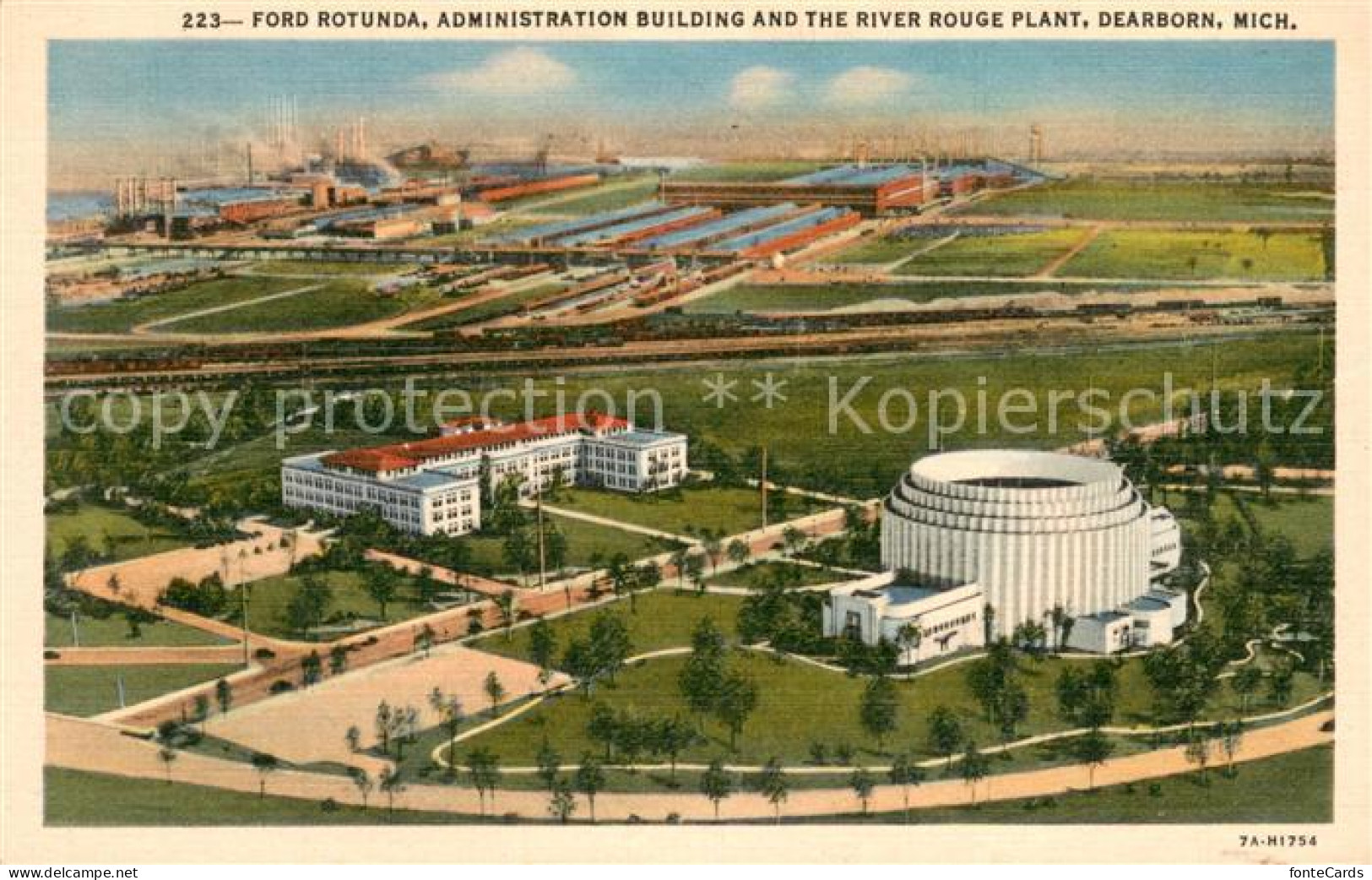 13699516 Dearborn_Michigan Ford Rotunda Administration Building And The River Ro - Andere & Zonder Classificatie