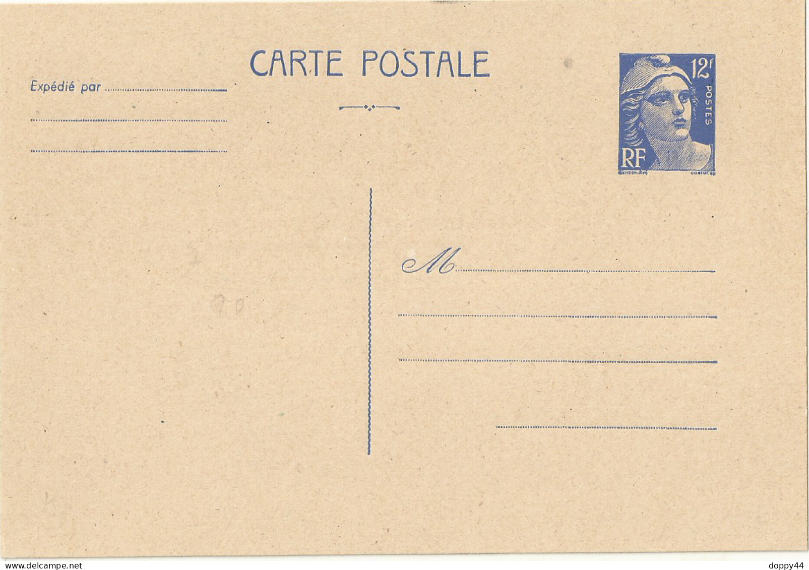 ENTIER POSTAL MARIANNE DE GANDON N° 812-CP1  NEUVE SUPERBE COTE 30 EUROS. - Standard- Und TSC-AK (vor 1995)