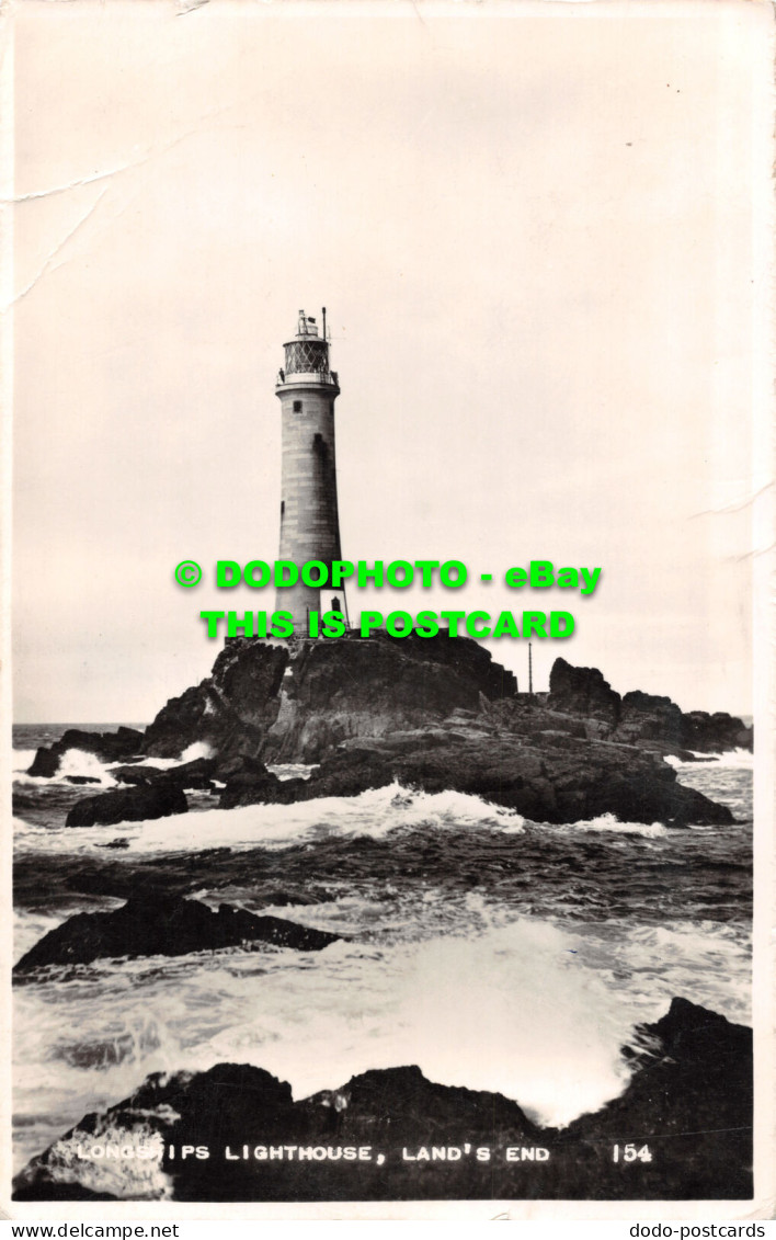 R516048 Land End. Longships Lighthouse. RP. 1955 - Mondo