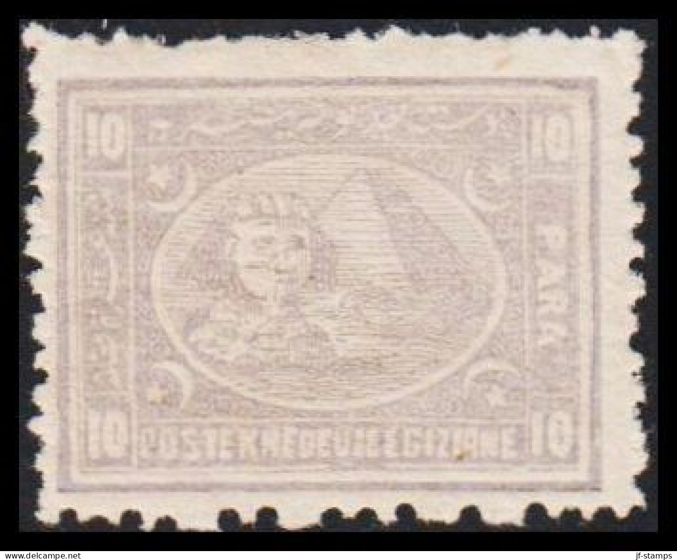 1872. EGYPT. 10 PARA Sphinx & Pyramid. Hinged. (Michel 15) - JF545258 - 1866-1914 Khedivaat Egypte