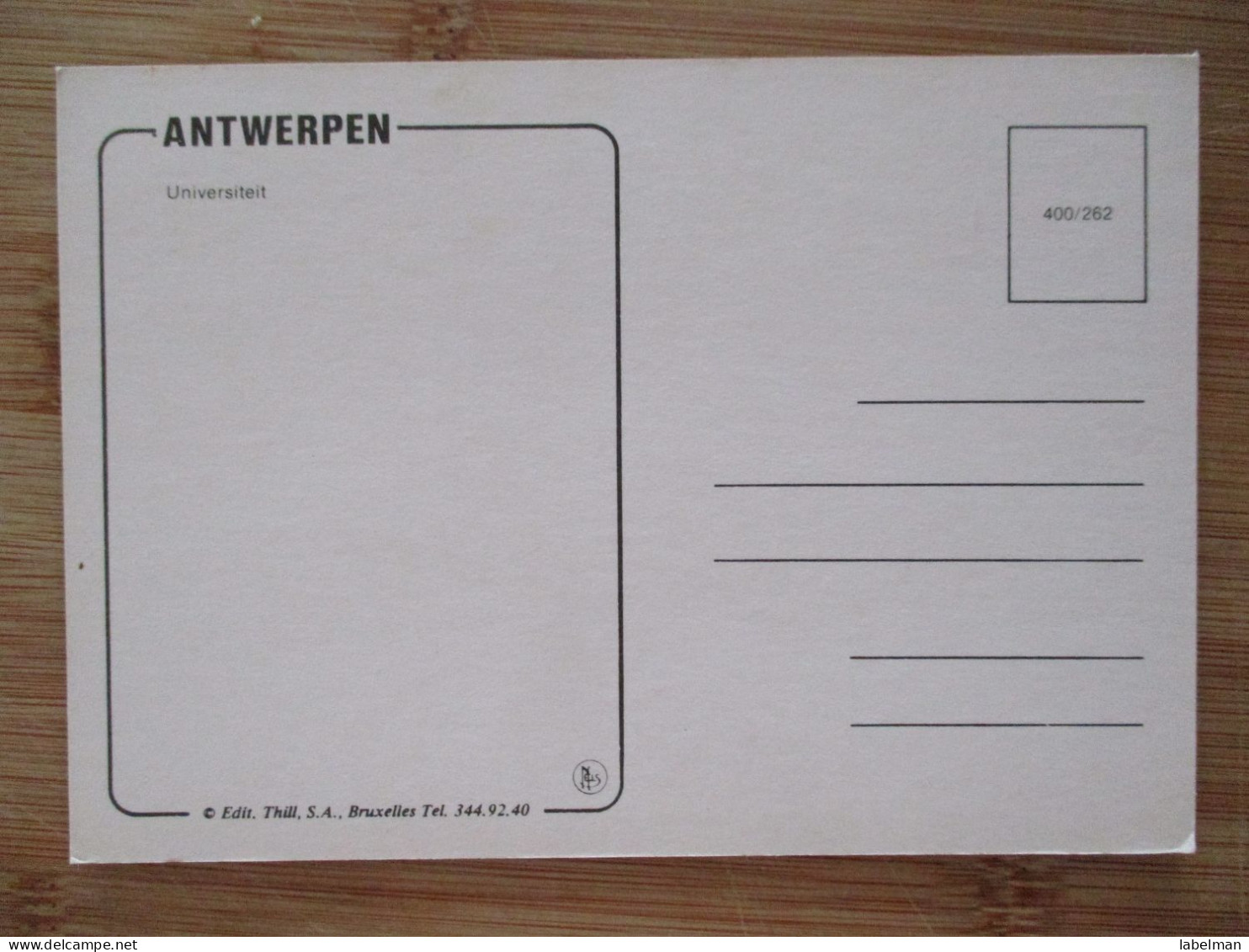 BELGIUM BELGIQUE ANTWERPEN ANVERS UNIVERSITY CAMPUS POSTCARD CARTE POSTALE ANSICHTSKARTE CARTOLINA POSTKARTE CARD KARTE - Antwerpen