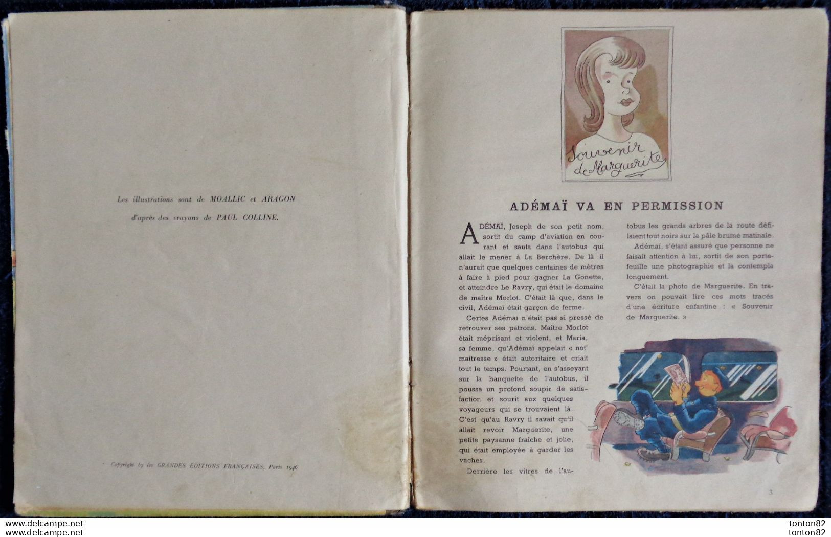 Paul Colline - Ademaï AVIATEUR- Les Grandes Éditions Françaises - ( 1946 ) - Illustrations De Moallic . - 1901-1940