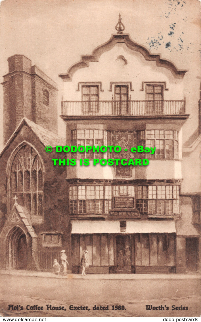 R516067 Exeter. Mol Coffee House. Dated 1580. Worth Series. 1926 - Mondo