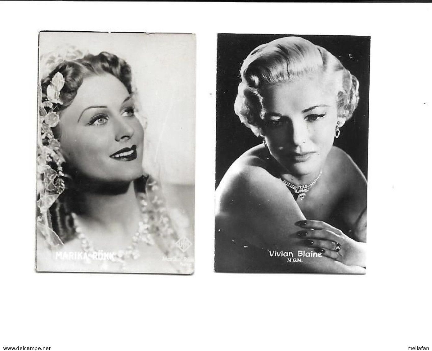 BN55 - IMAGES SANS MARQUE - VIVIAN BLANE - MARIKA ROKK - FORMAT 3.8 X 6 CM - Photos