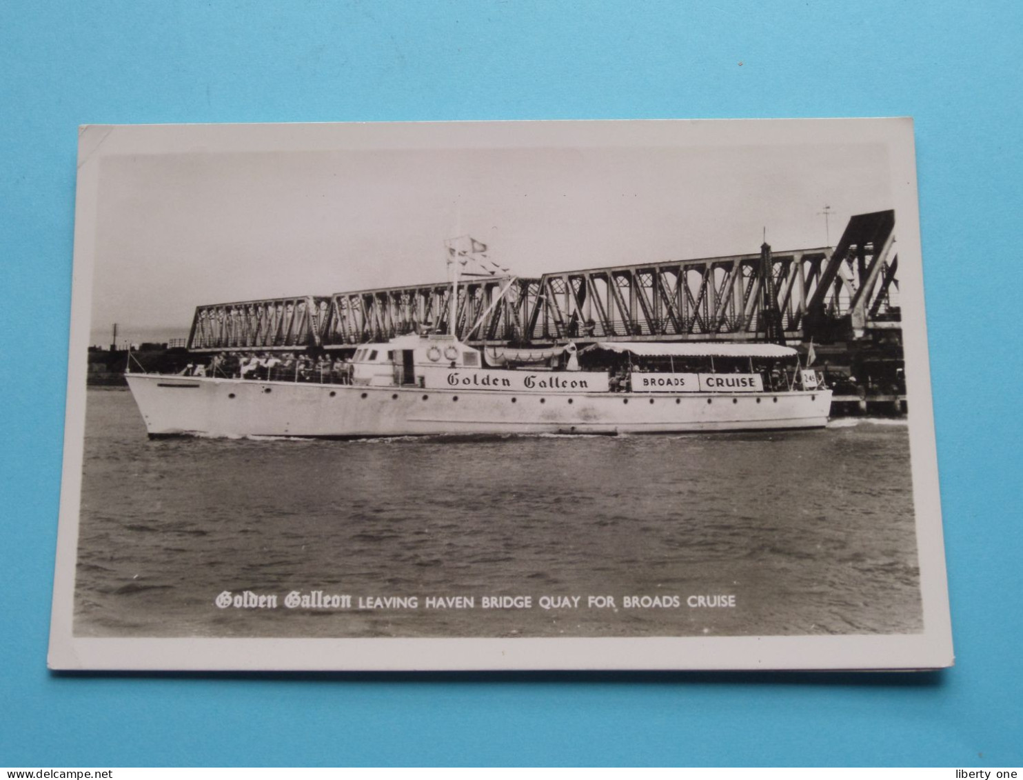 GOLDEN GALLEON Leaving Haven Bridge Quay For BROADS Cruise ( Edit.: ? ) Anno 1963 ( See/voir Scans ) ! - Andere & Zonder Classificatie